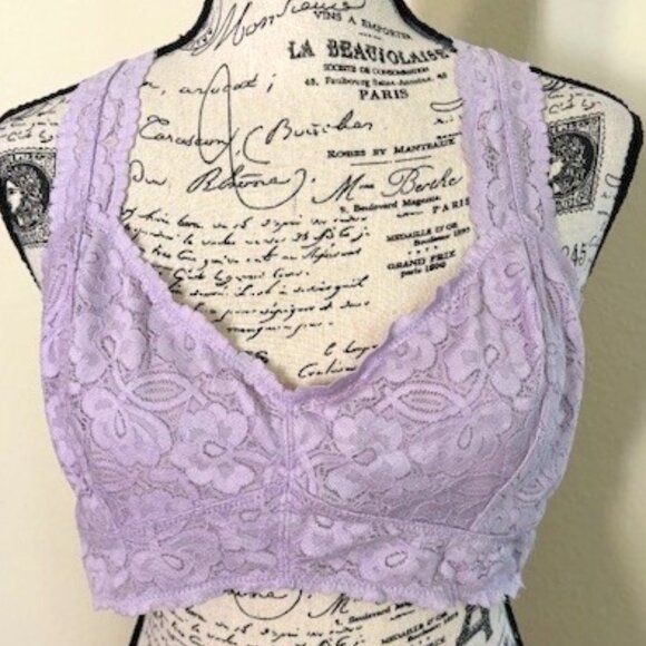 Intimately Free People Galoon Lace Racerback Bralette - Picture 1 of 5